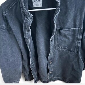 Zara Black Jean Jacket